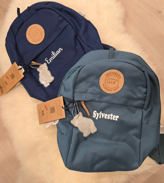 Beckmann Barnehagesekk Urban Mini Med Navn Ocean Green