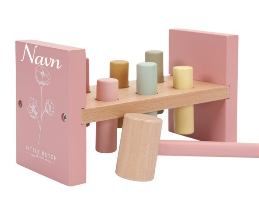 Little Dutch Hammerbenk med navn i tre, rosa