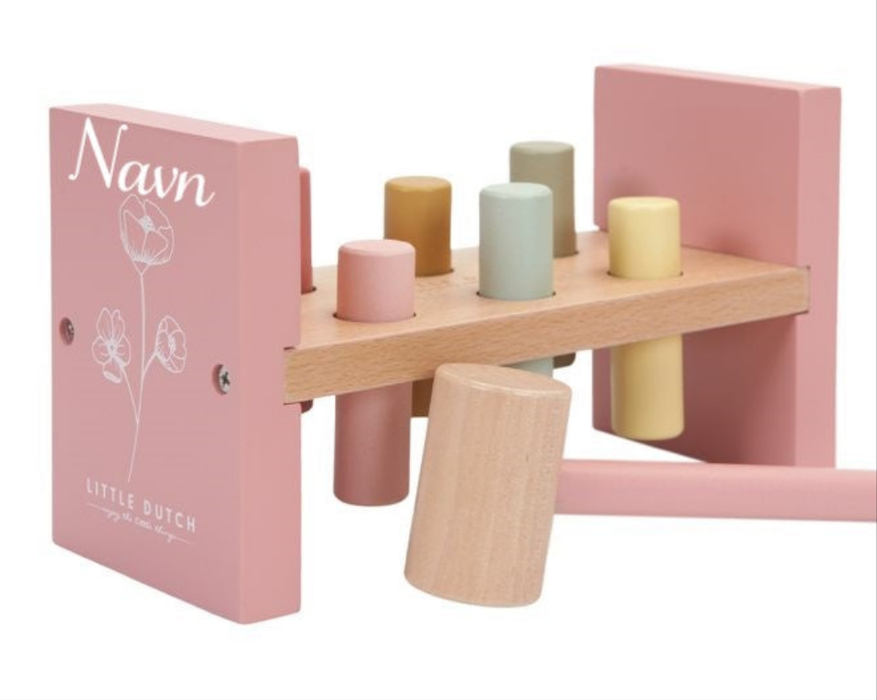 Little Dutch Hammerbenk med navn i tre, rosa