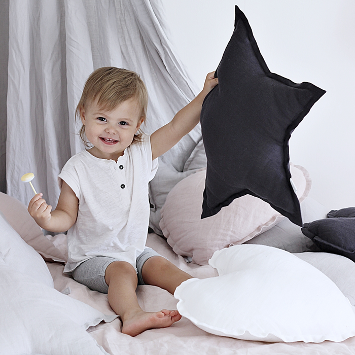 Pute - Mørk grå -  Cotton & Sweets