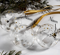 Mummi Julekule Med Valgfritt Navn Sparkling stars