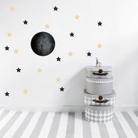 Wallstickers Stickstay Stjerner Gold 5 stk