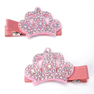 Krone glitter spenne