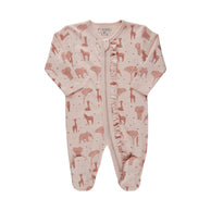 Fixoni pysjamas med fot soft rose
