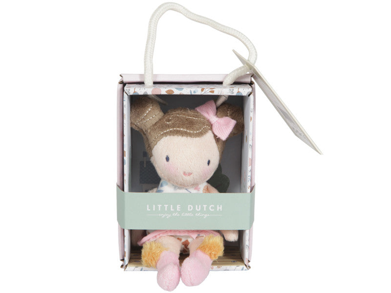Dukke Rosa 10 cm, Little Dutch