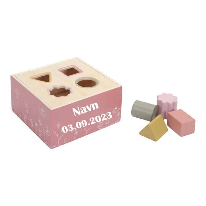 Little Dutch Puttekasse med navn i tre, Rosa