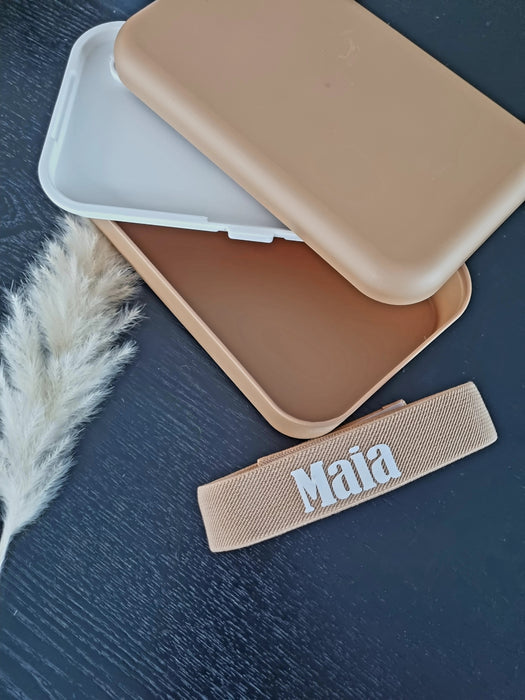 FABELAB Matboks Med Navn Brun