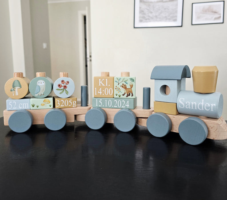 Klossetog i tre med valgfri tekst, Little Dutch