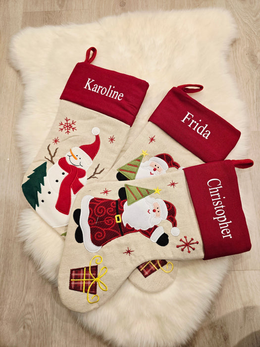 Julestrømpe Med Valfritt Navn