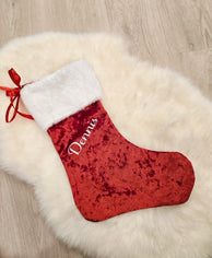 Stor Julestrømpe Med Valfritt Navn 8