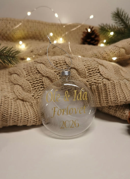 Julekule med navn eller tittel