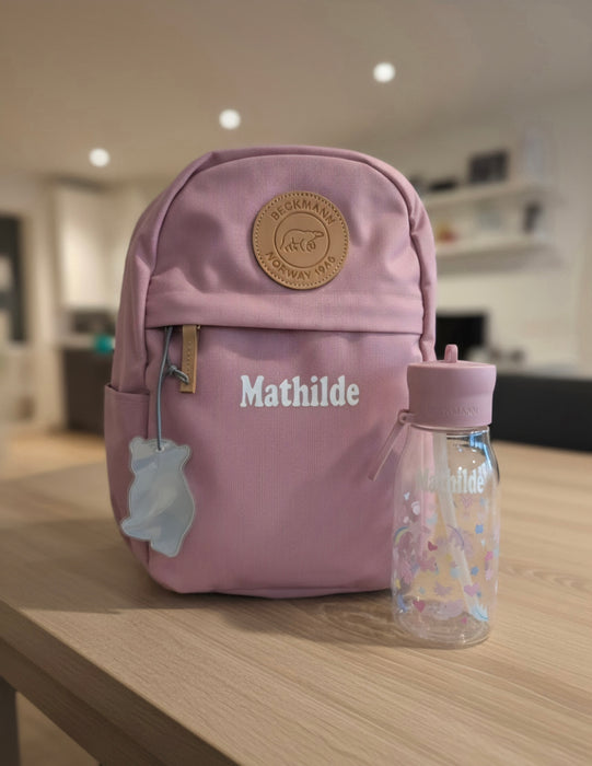 Beckmann Sekk Urban Mini Med Navn Rosa