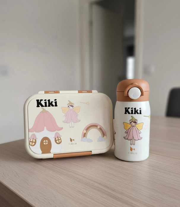 Drikkeflaske Med Navn Rustfritt FABELAB Fairy