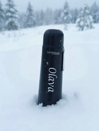 Termos Med Valgfritt Navn Svart 0.5l