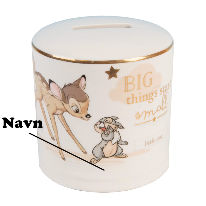 Sparebøsse i keramikk med navn Disney