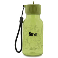 Drikkeflaske Med Navn i tritan  Trixie 350 ml, Daring Dino - Miniverden.no
