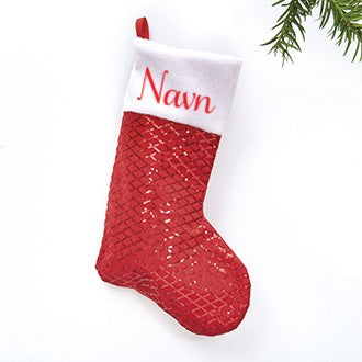 Julestrømpe Med Valfritt Navn 48 cm