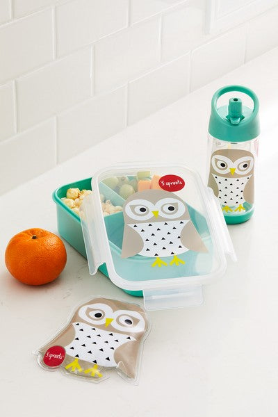 3 Sprouts Drikkeflaske med navn, Owl