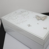 Smykkeskrin Med Valgfritt Navn Sophia Glitter Butterfly Stor