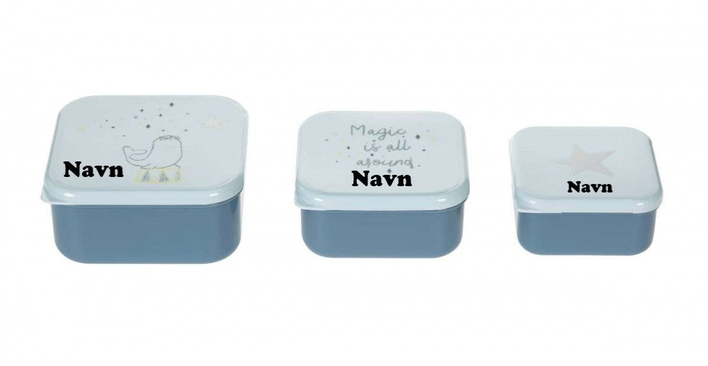 Lässig Matbokser Med Navn 3pk More Magic Seal