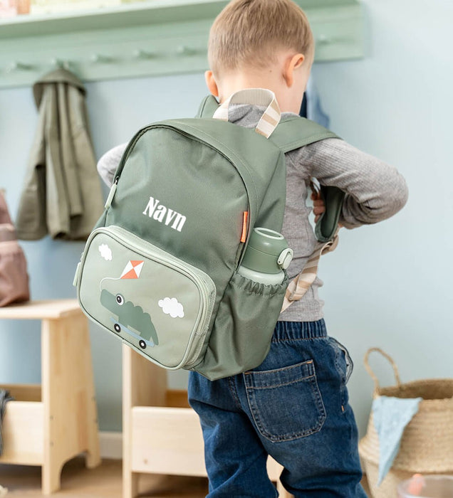 Ryggsekk Med Navn Done by Deer Tiny Farm Grønn 7,5 L