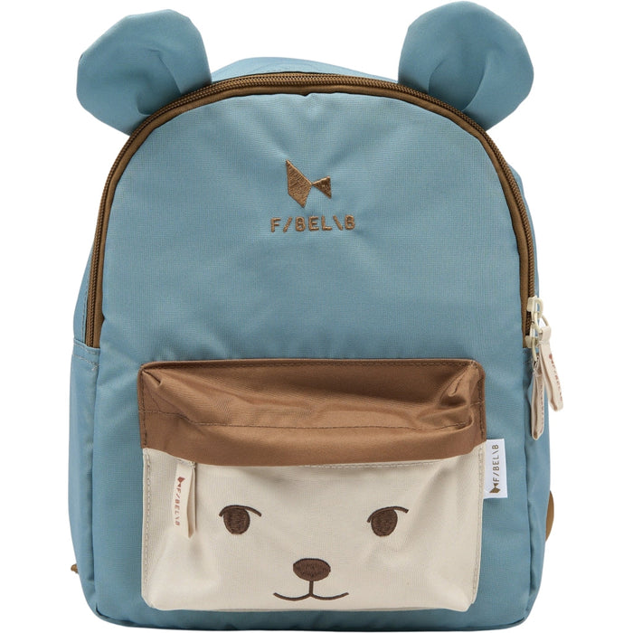 Ryggsekk Med Navn FABELAB Bear Blue