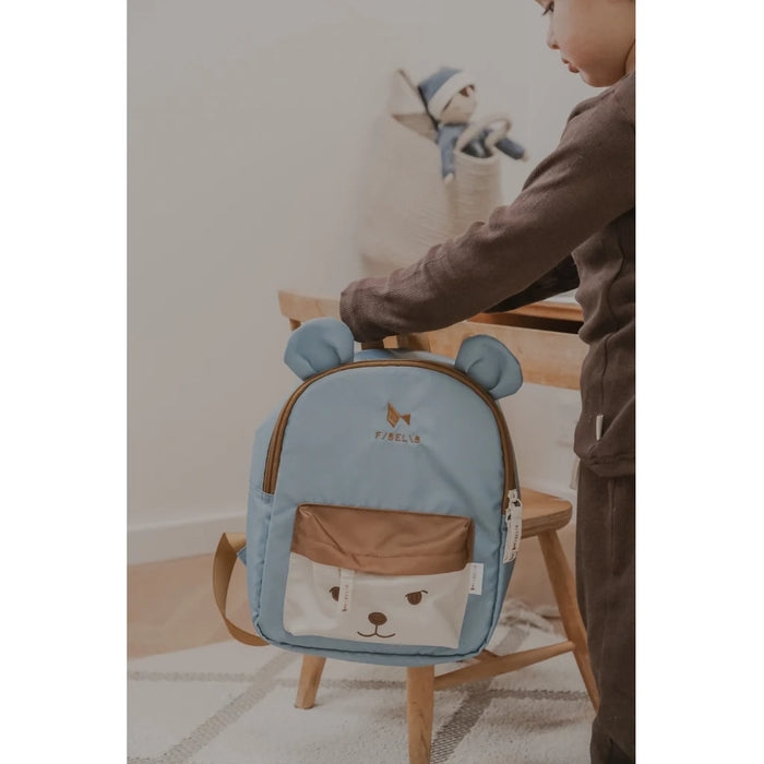 Ryggsekk Med Navn FABELAB Bear Blue