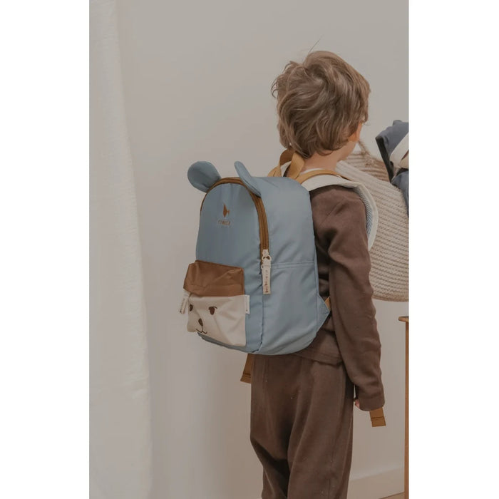 Ryggsekk Med Navn FABELAB Bear Blue