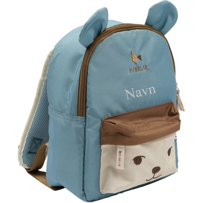 Ryggsekk Med Navn FABELAB Bear Blue