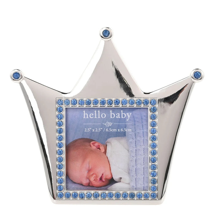 Fotoramme med personlig tekst Krone Bambino