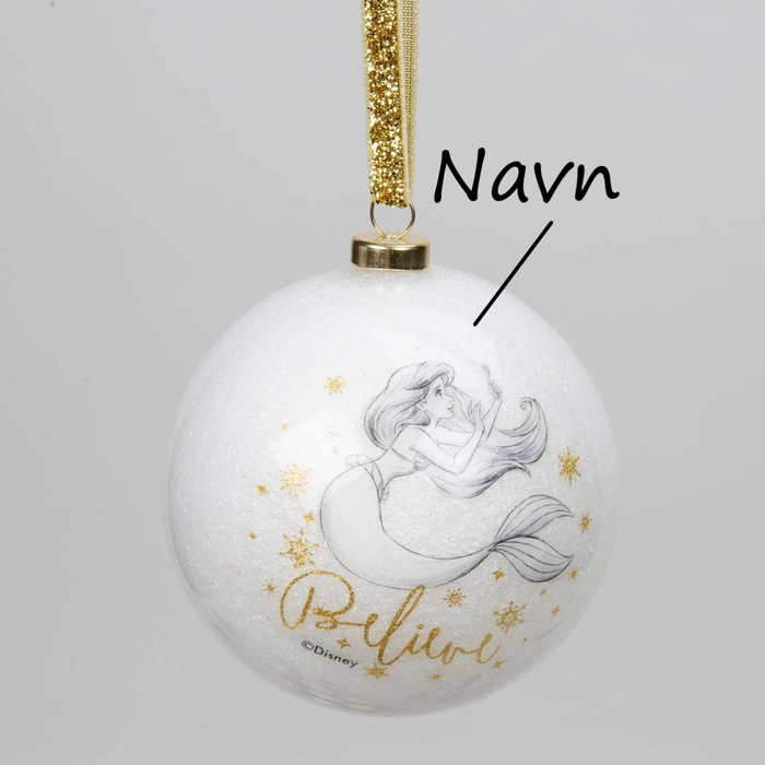Disney Julekule Med Valgfritt Navn Ariel