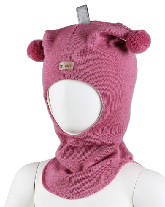 Kivat Vinterlue, Balaclava i ull, Rosa