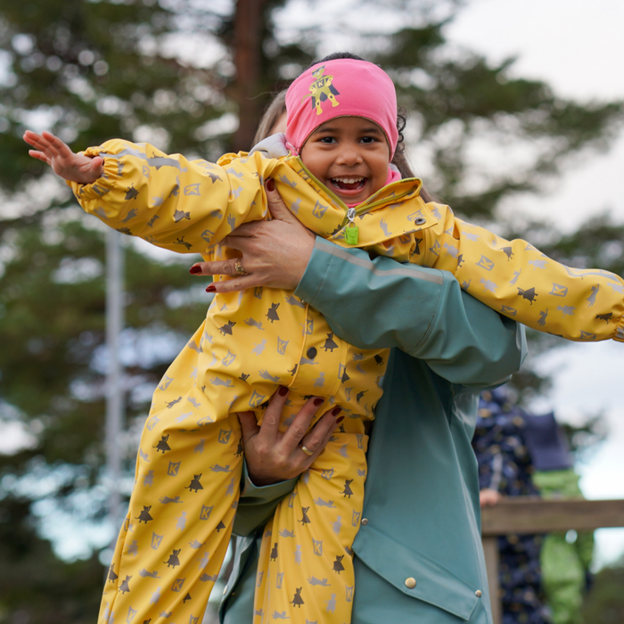 Kattnakken Helårsregndress Hagl Bananskum