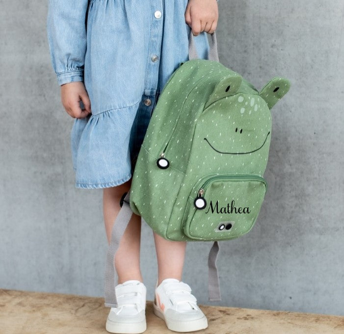 Trixie Ryggsekk Med Valgfri Navn Frog