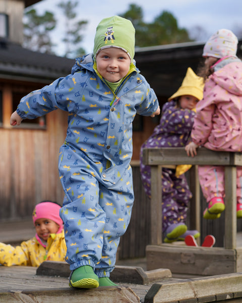 Kattnakken Helårsregndress Hagl Mjuk Blå