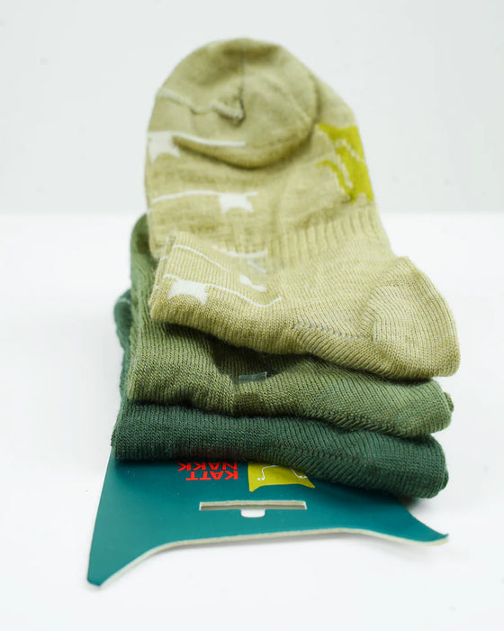 Kattnakken 3 Pack Ullsokker Tre - Miniverden.no