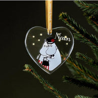 Mummi glass dekor med navn Mamma og pappa