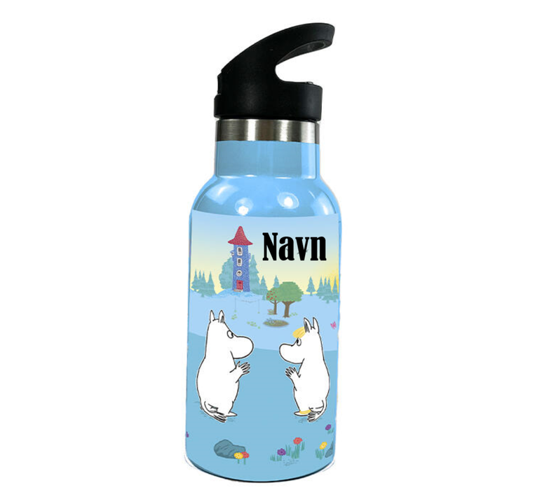 Mummi Drikkeflaske Med Navn Blå