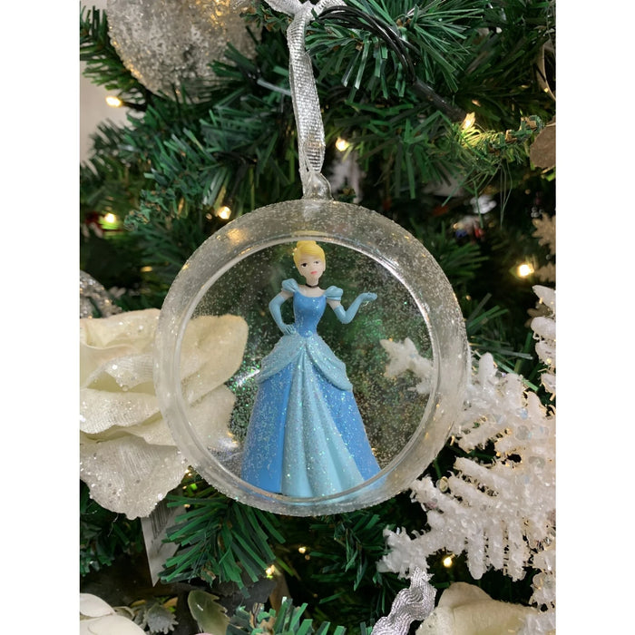 Disney Julekule Med Valgfritt Navn Askepott Glass