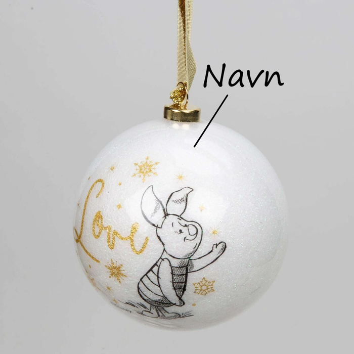 Disney Julekule Med Valgfritt Navn Grisling
