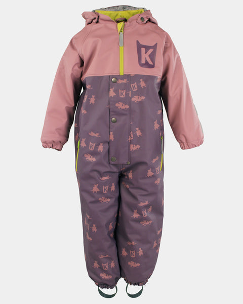 Kattnakken Vinterregndress Slaps Print Viola