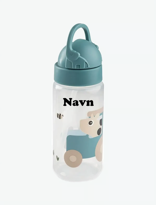 Drikkeflaske med navn, Done by Deer Tiny Farm Blå