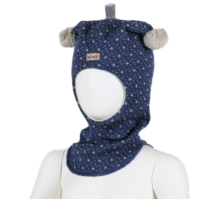 Kivat Vinterlue Med Logo, Balaclava I Ull, 480 67