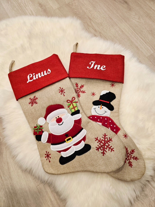 Stor Julestrømpe Med Valfritt Navn 45 cm 2