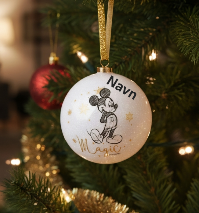 Disney Julekule Med Valgfritt Navn Mickey Mouse