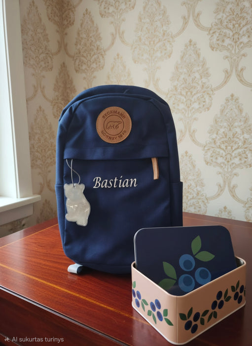 Beckmann Barnesekk Urban Mini Med Navn Marineblå