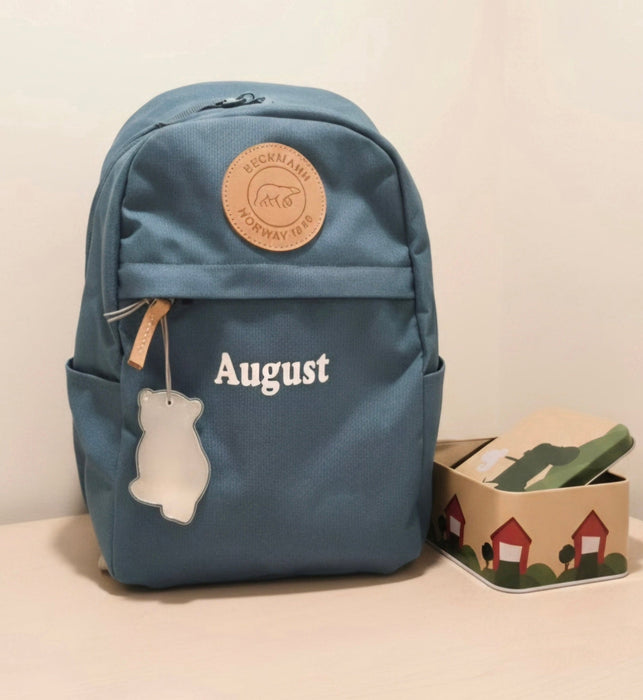 Beckmann Barnehagesekk Urban Mini Med Navn Ocean Green