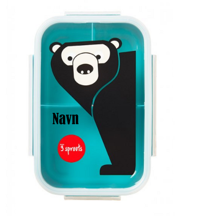 3 Sprouts Matboks Med Navn, Bear