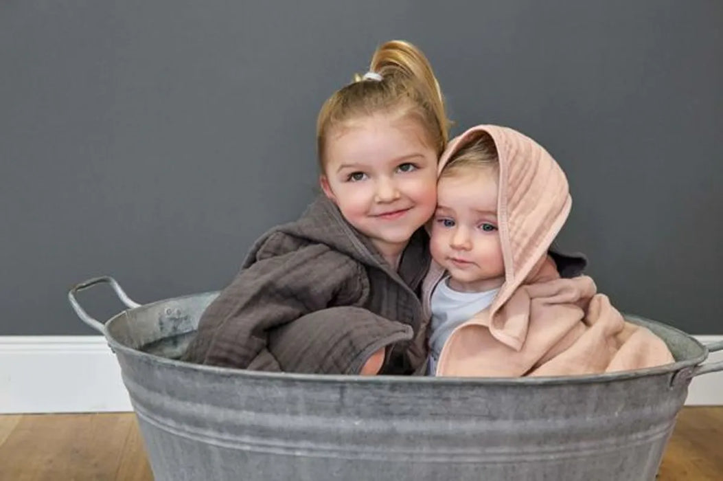 Badehåndkle med Valgfritt Mavn Lässig Muslin   med hette