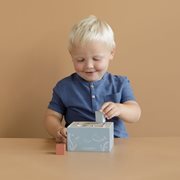Little Dutch Puttekasse med valgfritt navn i tre, Blå